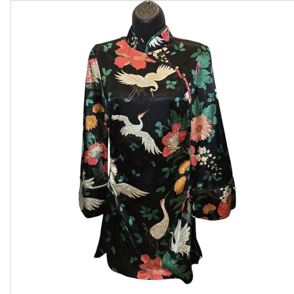 Zara Black Floral Mini Dress